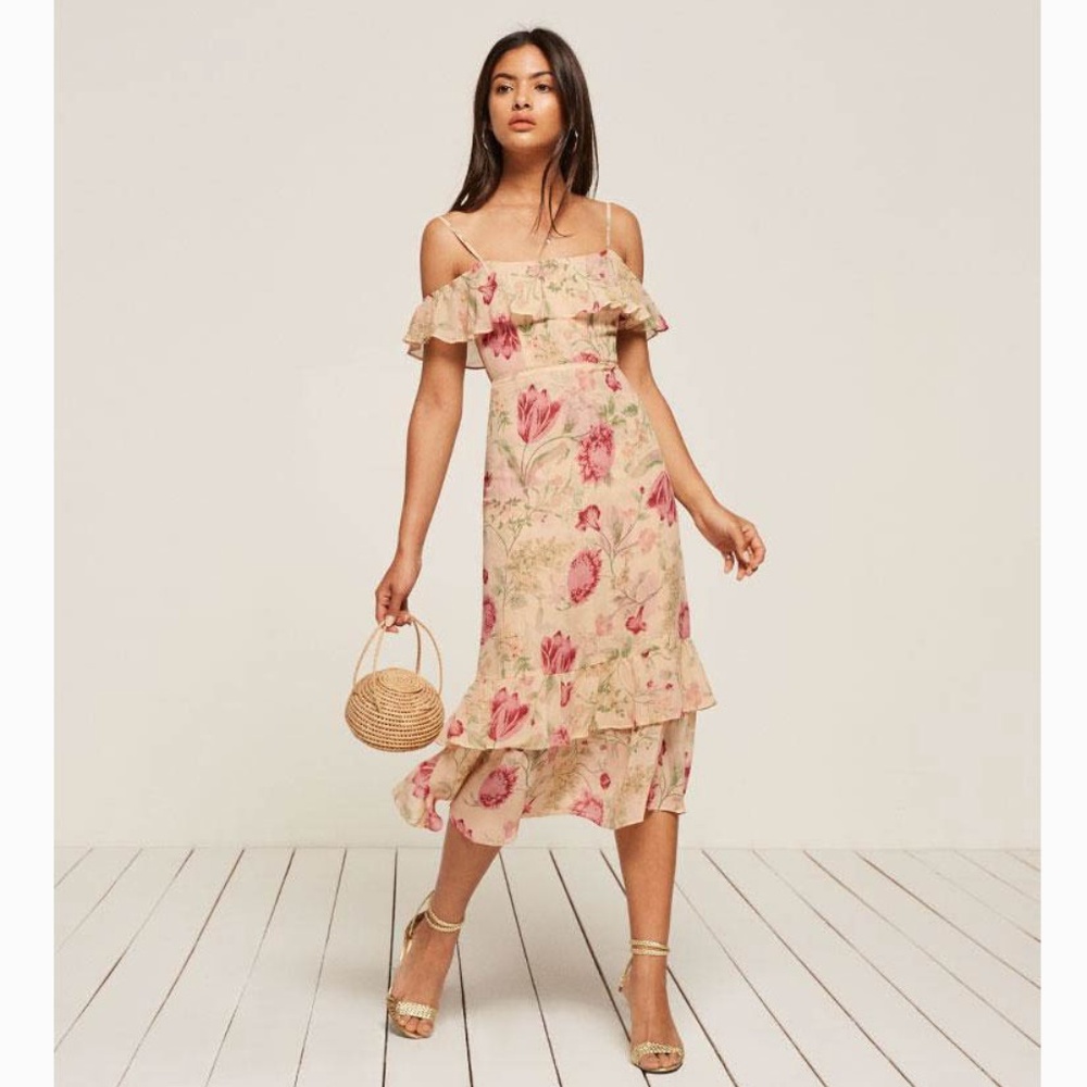 Reformation Odessa Dress "Botany" Floral